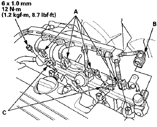 19. Connect the fuel feed hose (A) (see page 11-316), then