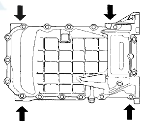 22. Remove the oil pan.