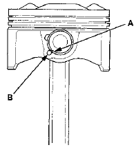 3. Remove both snap rings. Start at the cutout in the