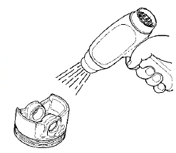 4. Assemble the piston (A) and the connecting rod (B)