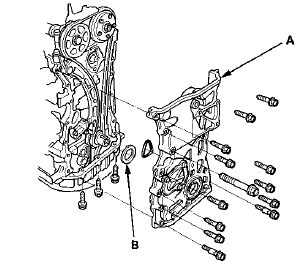 13. Loosely install the crankshaft pulley.