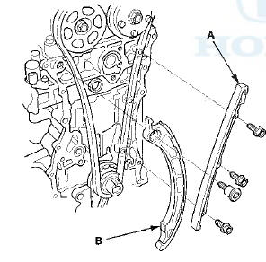 19. Remove the cam chain.