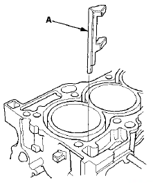 2. Clean the cylinder head and the engine block surface.