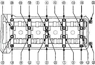 5. Seat the camshaft by pushing it away from the