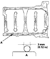 18. Put the lower block on the engine block.