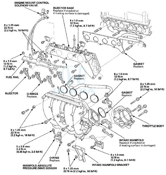 Honda Accord Intake Manifold Removal and Installation Intake