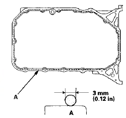 4. Install the oil pan.
