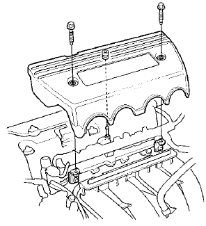 6. Disconnect the breather pipe (A), then remove the