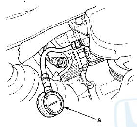 2. Start the engine. Shut it off immediately if the gauge