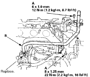 6. Disconnect the engine coolant temperature (ECT)