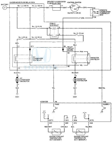 Honda Accord: Fan Controls - Engine Cooling - Engine Mechanical - Honda ...