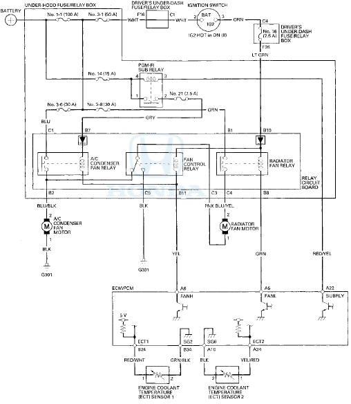 Honda Accord: Fan Controls - Engine Cooling - Engine Mechanical - Honda ...