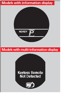 Warning buzzers may sound from inside or/