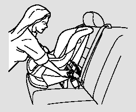 1. With the child seat in the desired