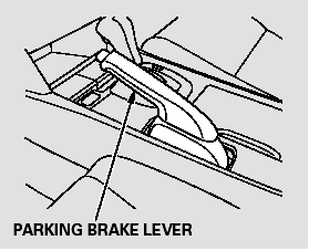 To apply the parking brake, pull the
