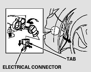 6. Remove the electrical connector