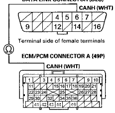 Terminal side of female terminals