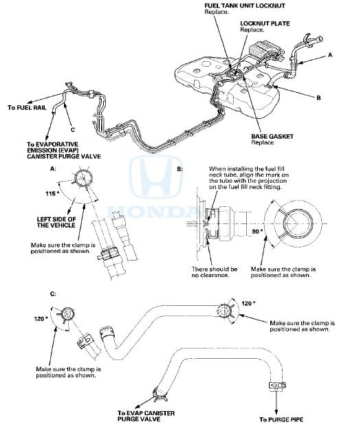 Check all clamps, and make sure they are properly positioned and tightened.