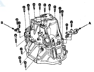 17. Tighten the 8 mm flange bolts in a crisscross pattern