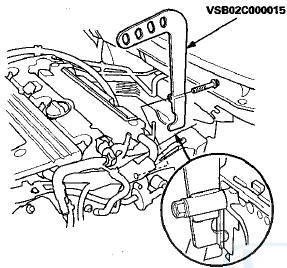 27. Install the engine support hanger (AAR-T1256) to the