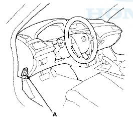 6. Turn the ignition switch to ON (II), and go to the A/T