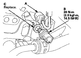 3. Install a new transmission fluid pressure switch A