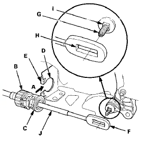 12. Push the retainer lock (A) fully to lock the socket