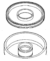3. Install the waved spring (A) in the 1st clutch drum (B).