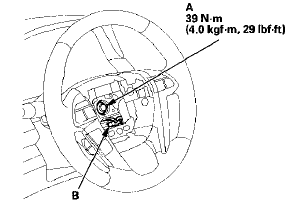 4. Install the driver's airbag (see page 24-211).