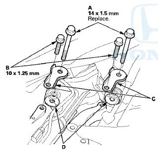 26. Remove cotter pin (A) from the tie-rod end ball joint,