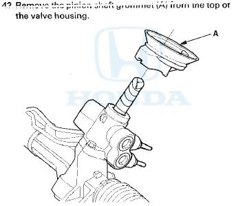 43. After removing the steering gearbox, make sure that