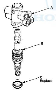 25. With your finger, check the inner wall of the valve