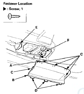 7. Remove the screw. Disconnect the power window
