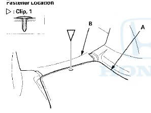 3. Remove the trunk floor (A). 4-door is shown; 2-door is