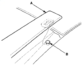 5. Install the molding in the reverse order of removal,