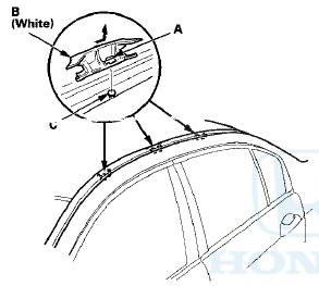 2. Install the retainers in the reverse order of removal,