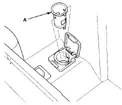 9. Remove the housing (A) from the panel.