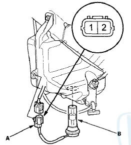 3. Remove the washer fluid level switch from the