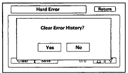 Soft error history clear (Software errors are for