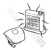 • Never do electrical tests on the airbags, such as