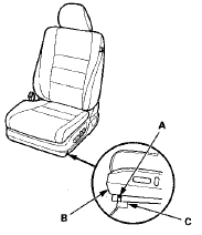 8. Move the seat back in small increments (about