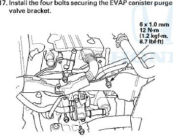 18. Connect the four fuel injector connectors (A), the