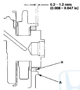 8. M/T model: Install the flywheel (see step 18 on page
