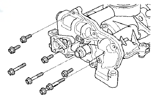 4. Remove the upper balancer shaft holder (with